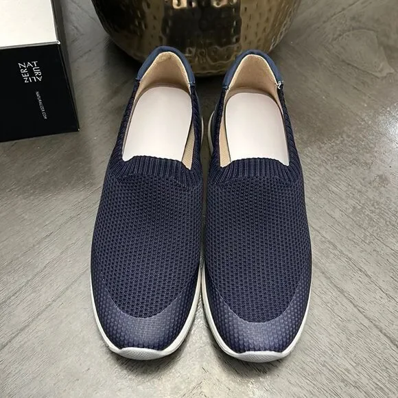 Naturalizer Lafayette French Navy Knit Slip-On Sneakers - Picture 4 of 10